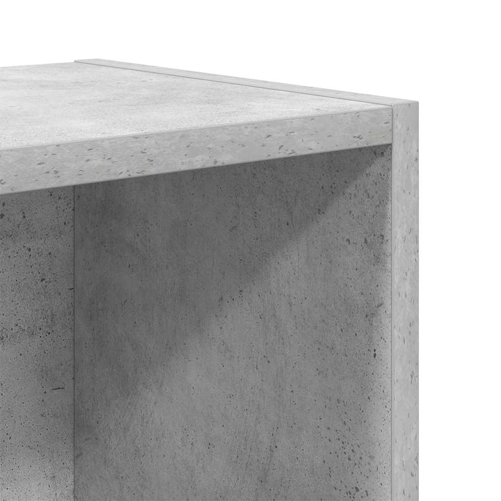 vidaXL Étagère à livres gris béton 31x24x52 cm en bois d'ingénierie