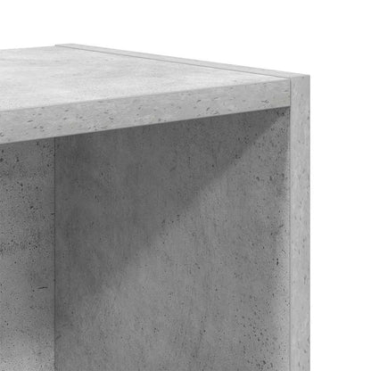 vidaXL Étagère à livres gris béton 31x24x52 cm en bois d'ingénierie