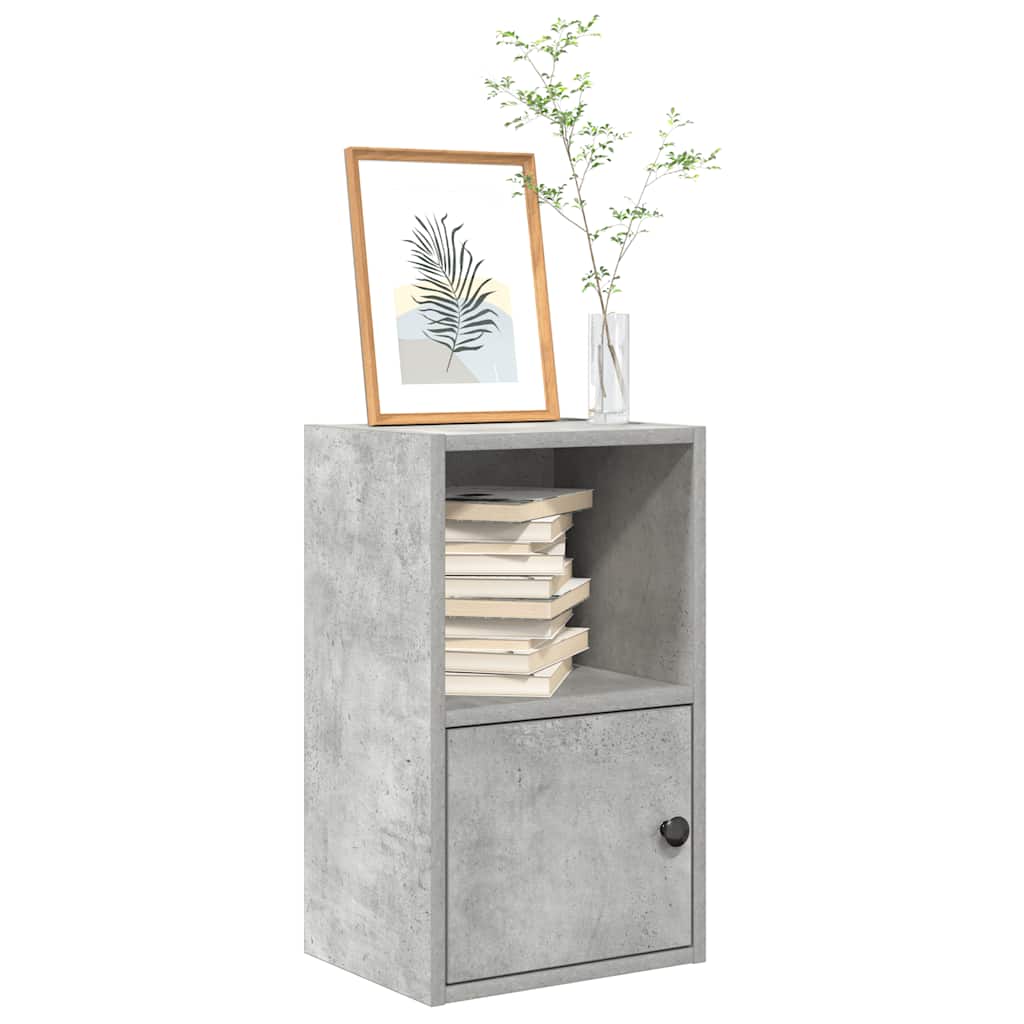 vidaXL Étagère à livres gris béton 31x24x52 cm en bois d'ingénierie