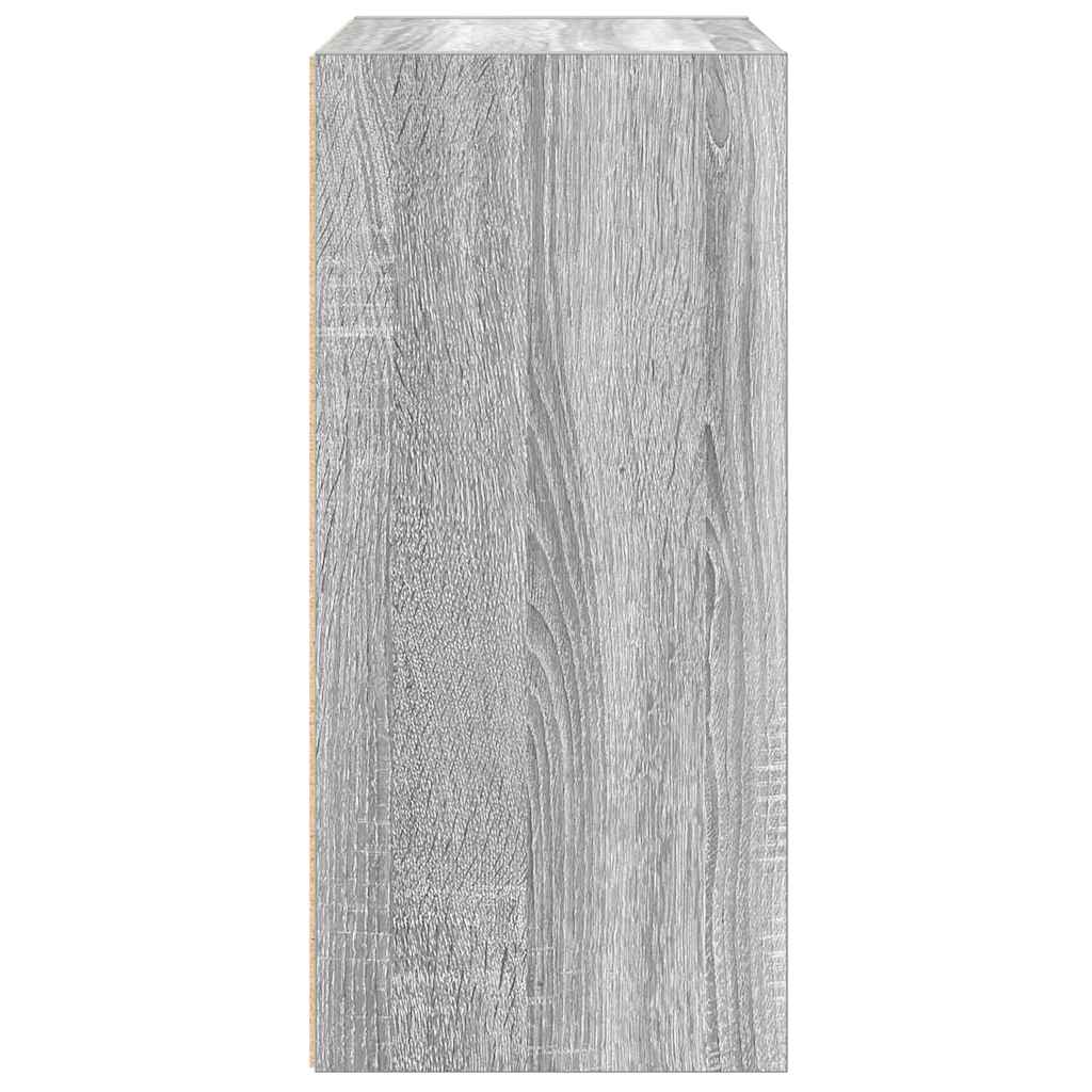 vidaXL Bücherregal Grau Sonoma 31x24x52 cm Holzwerkstoff