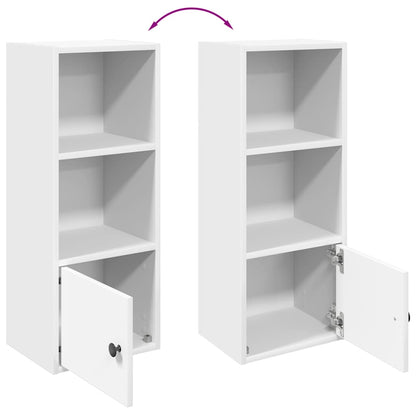 vidaXL Bücherregal Weiß 31x24x77 cm Holzwerkstoff