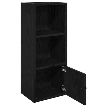 vidaXL Bücherregal Schwarz Eichen-Optik 31x24x77 cm Holzwerkstoff
