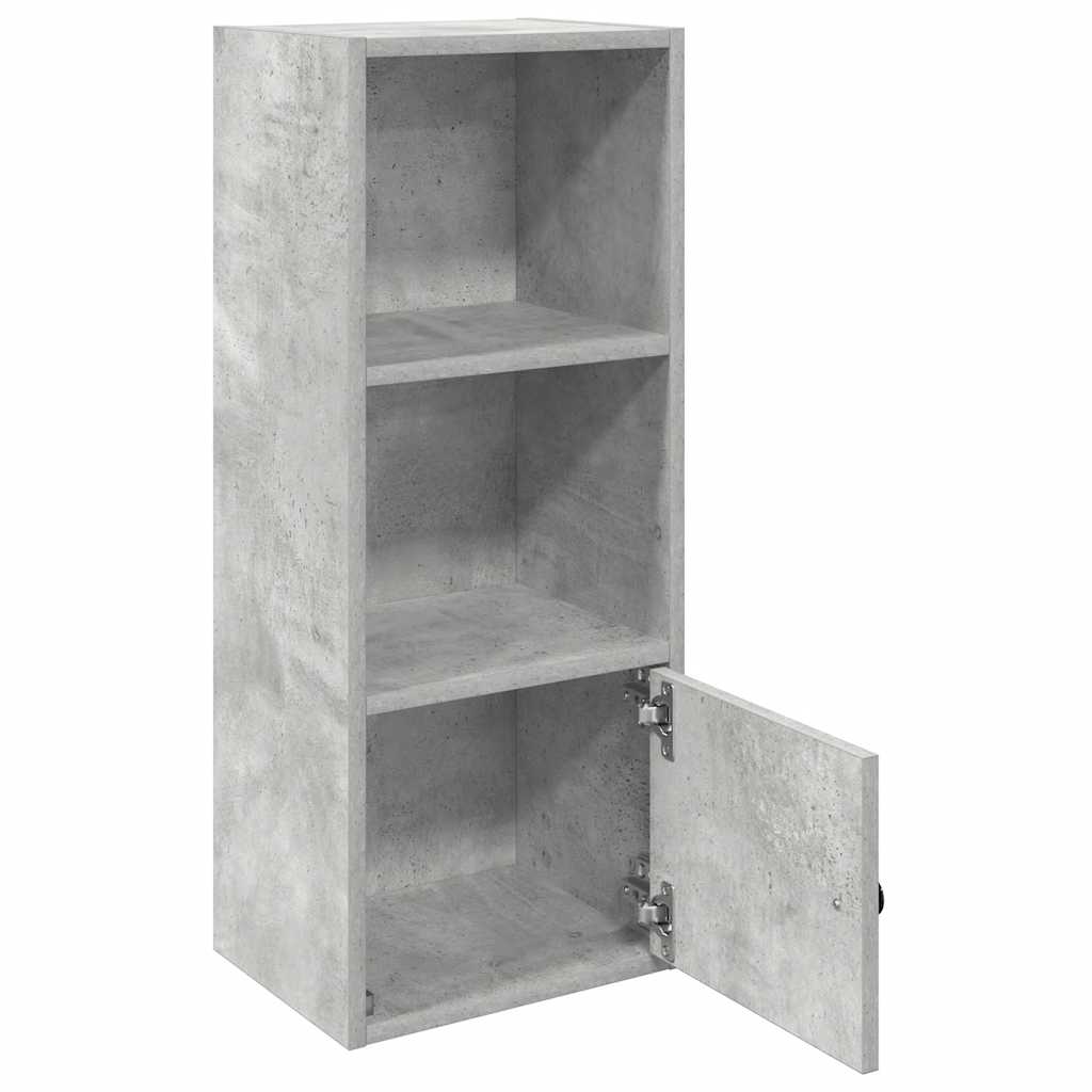 vidaXL Bibliothèque gris béton 31x24x77 cm bois d'ingénierie