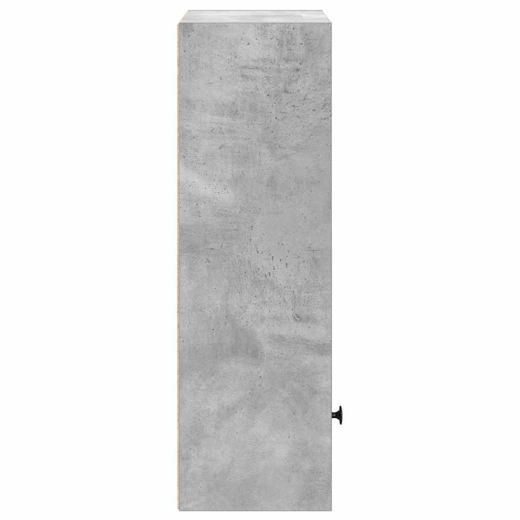 vidaXL Bibliothèque gris béton 31x24x77 cm bois d'ingénierie