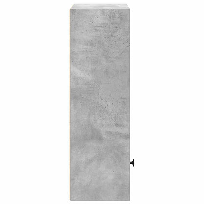 vidaXL Bibliothèque gris béton 31x24x77 cm bois d'ingénierie