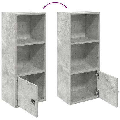 vidaXL Bibliothèque gris béton 31x24x77 cm bois d'ingénierie
