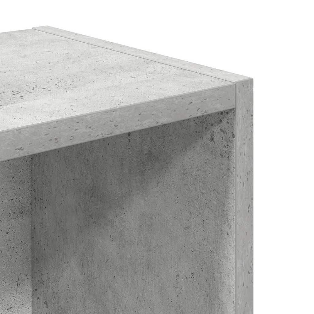 vidaXL Bibliothèque gris béton 31x24x77 cm bois d'ingénierie