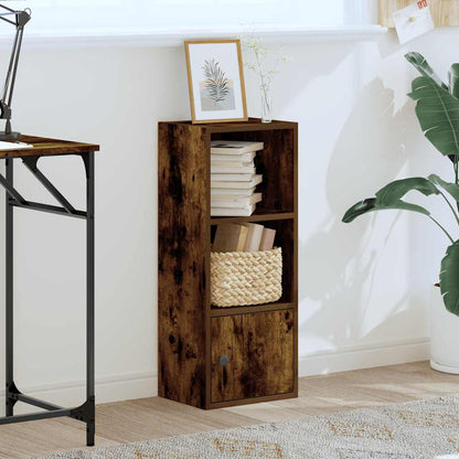 vidaXL Bücherregal Räuchereiche 31x24x77 cm Holzwerkstoff