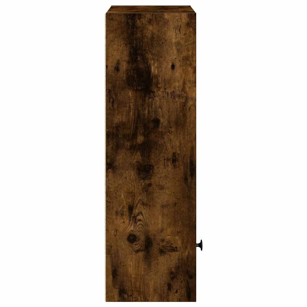 vidaXL Bücherregal Räuchereiche 31x24x77 cm Holzwerkstoff