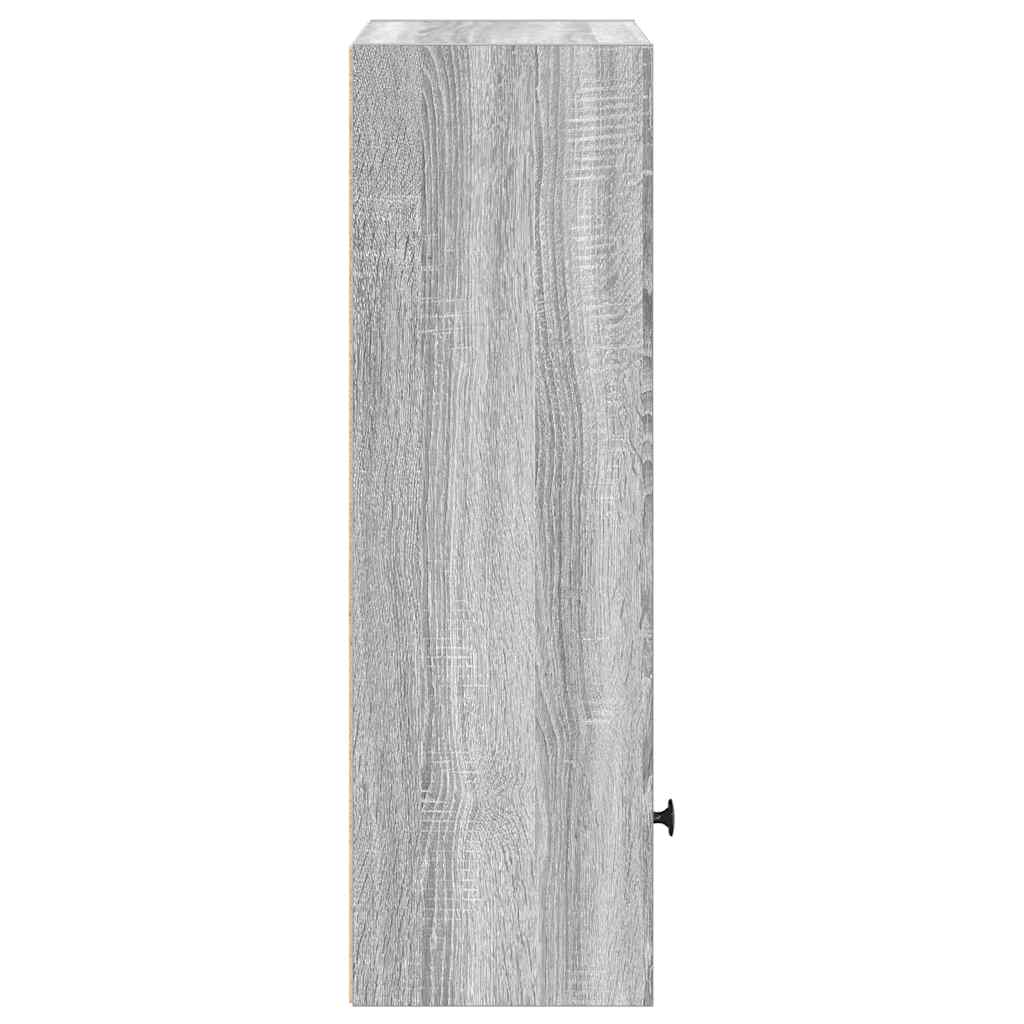 vidaXL Bibliothèque gris Sonoma 31x24x77 cm Bois d'ingénierie