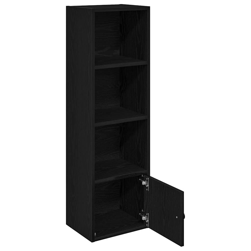 vidaXL Étagère à livres aspect chêne noir 31x24x102 cm en bois d'ingénierie