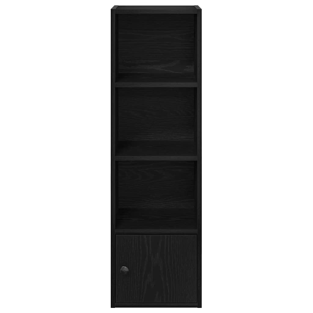 vidaXL Étagère à livres aspect chêne noir 31x24x102 cm en bois d'ingénierie