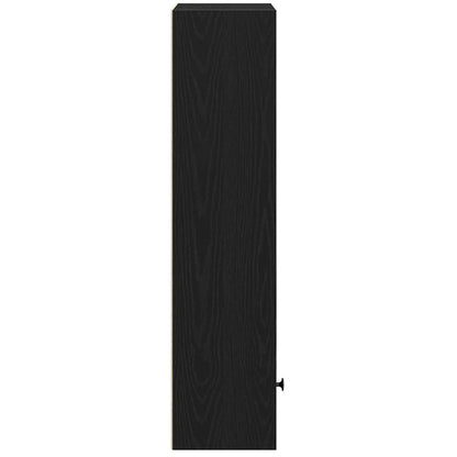 vidaXL Étagère à livres aspect chêne noir 31x24x102 cm en bois d'ingénierie