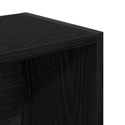 vidaXL Étagère à livres aspect chêne noir 31x24x102 cm en bois d'ingénierie