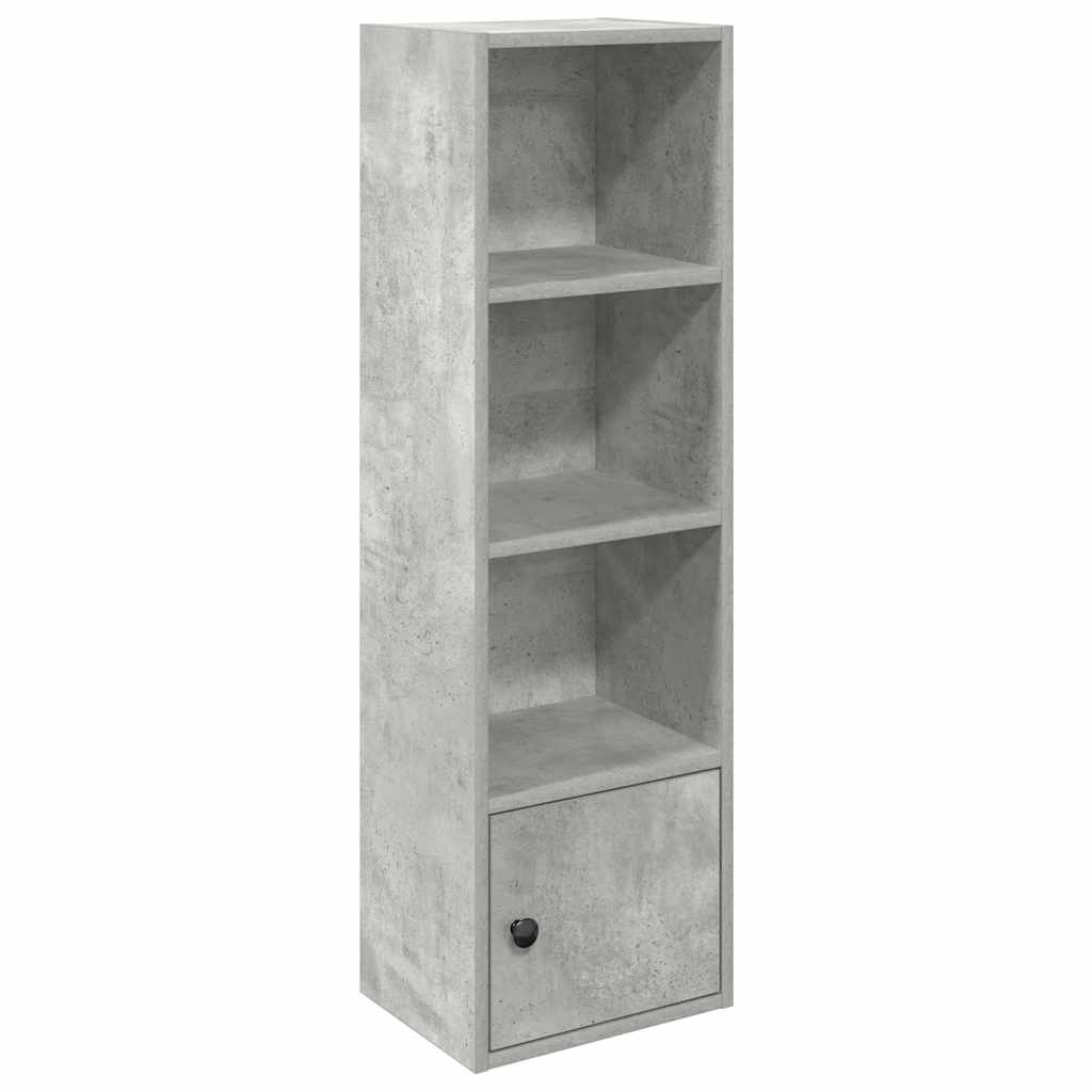 vidaXL Bücherregal Betongrau 31x24x102 cm Holzwerkstoff