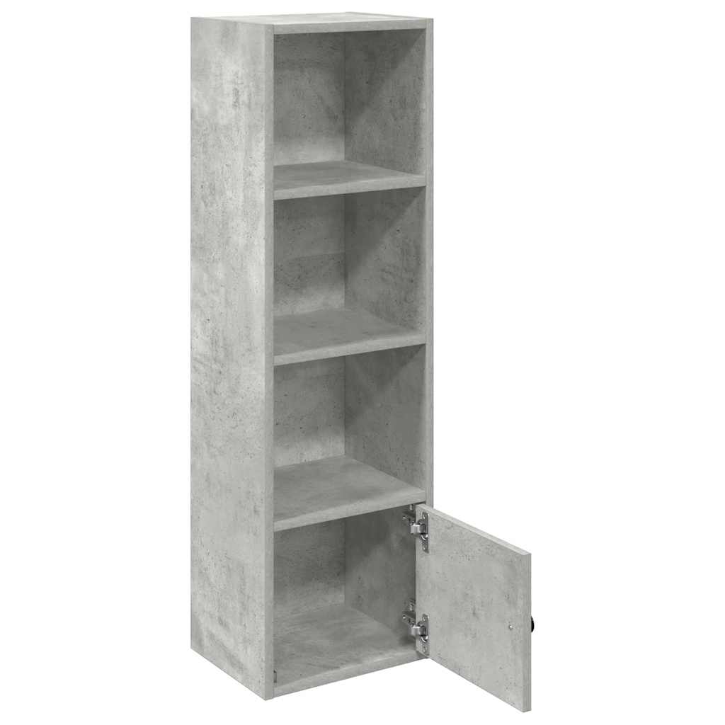 vidaXL Bücherregal Betongrau 31x24x102 cm Holzwerkstoff