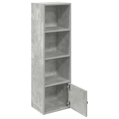 vidaXL Bücherregal Betongrau 31x24x102 cm Holzwerkstoff
