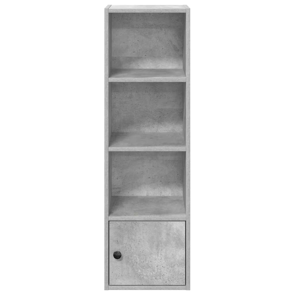 vidaXL Bücherregal Betongrau 31x24x102 cm Holzwerkstoff