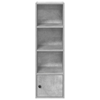 vidaXL Bücherregal Betongrau 31x24x102 cm Holzwerkstoff