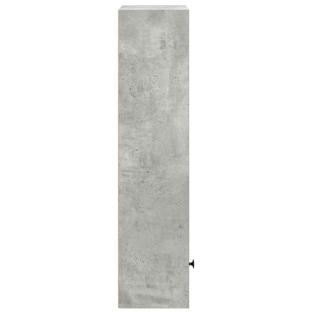 vidaXL Bücherregal Betongrau 31x24x102 cm Holzwerkstoff