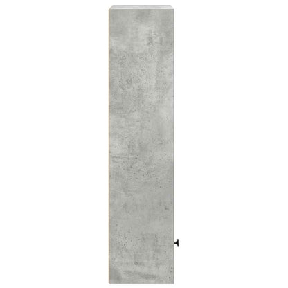 vidaXL Bücherregal Betongrau 31x24x102 cm Holzwerkstoff