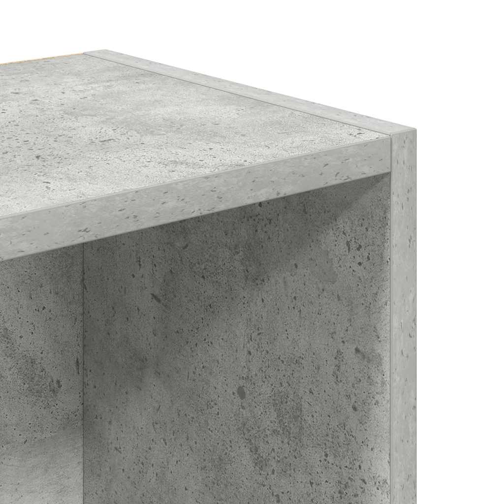 vidaXL Bücherregal Betongrau 31x24x102 cm Holzwerkstoff
