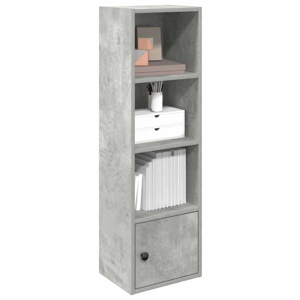 vidaXL Bücherregal Betongrau 31x24x102 cm Holzwerkstoff