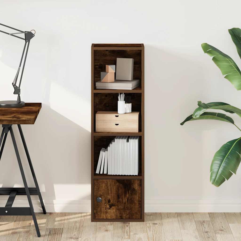 vidaXL Bibliothèque Chêne fumé 31x24x102 cm Bois d'ingénierie