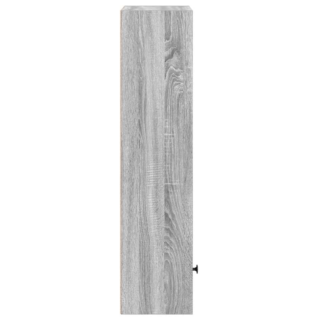 vidaXL Bücherregal Grau Sonoma 31x24x102 cm Holzwerkstoff