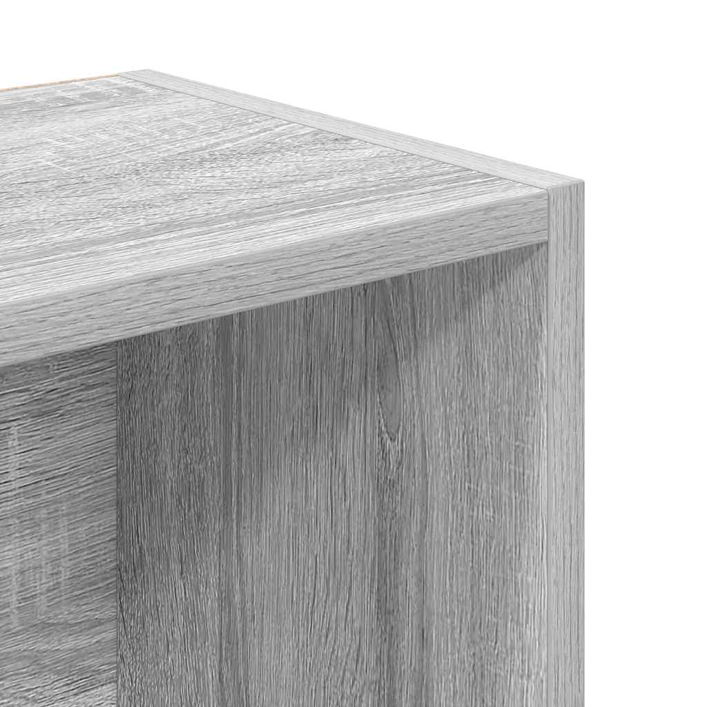 vidaXL Bücherregal Grau Sonoma 31x24x102 cm Holzwerkstoff