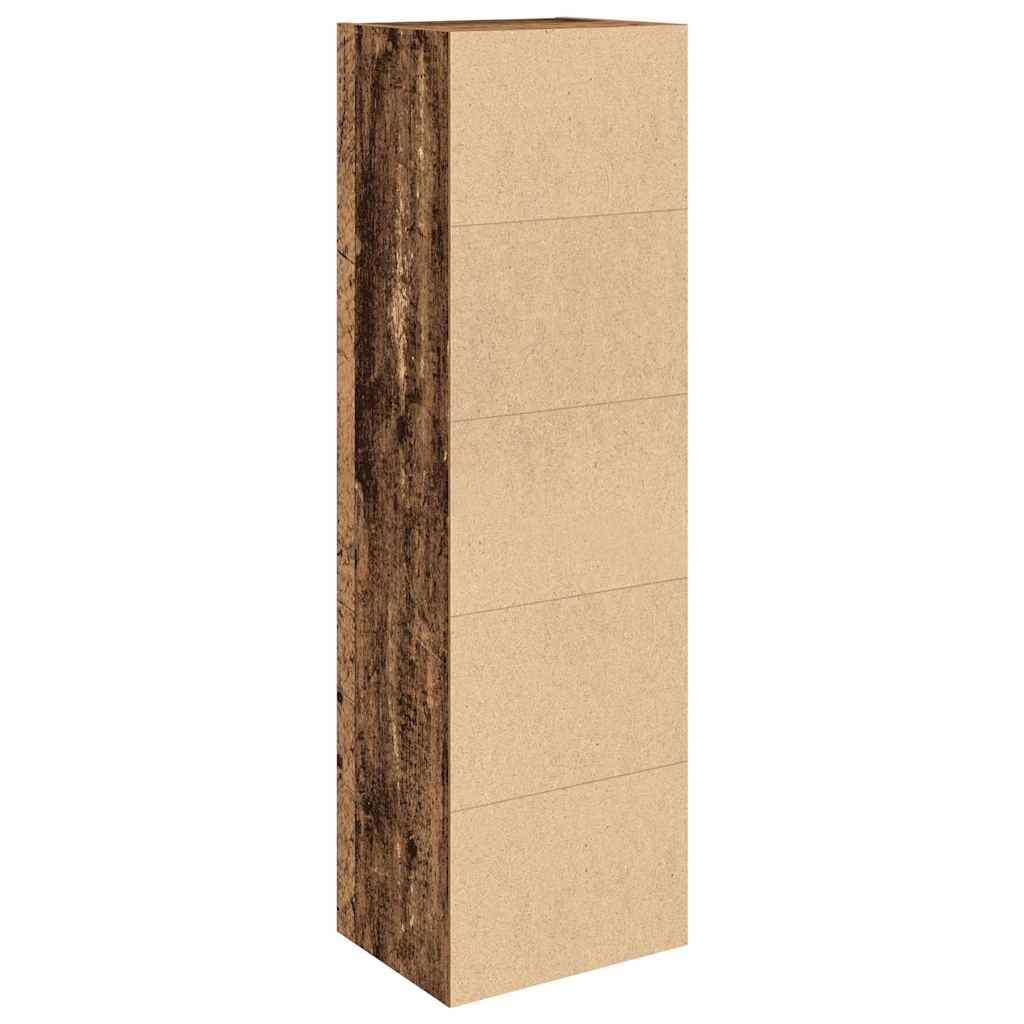 vidaXL Étagère à livres en aggloméré aspect bois vieilli 31x24x102 cm