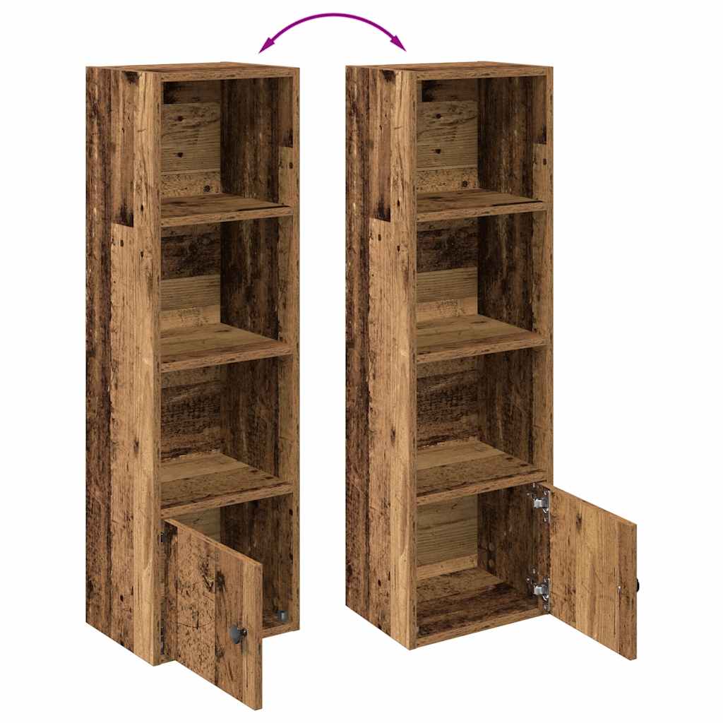 vidaXL Étagère à livres en aggloméré aspect bois vieilli 31x24x102 cm