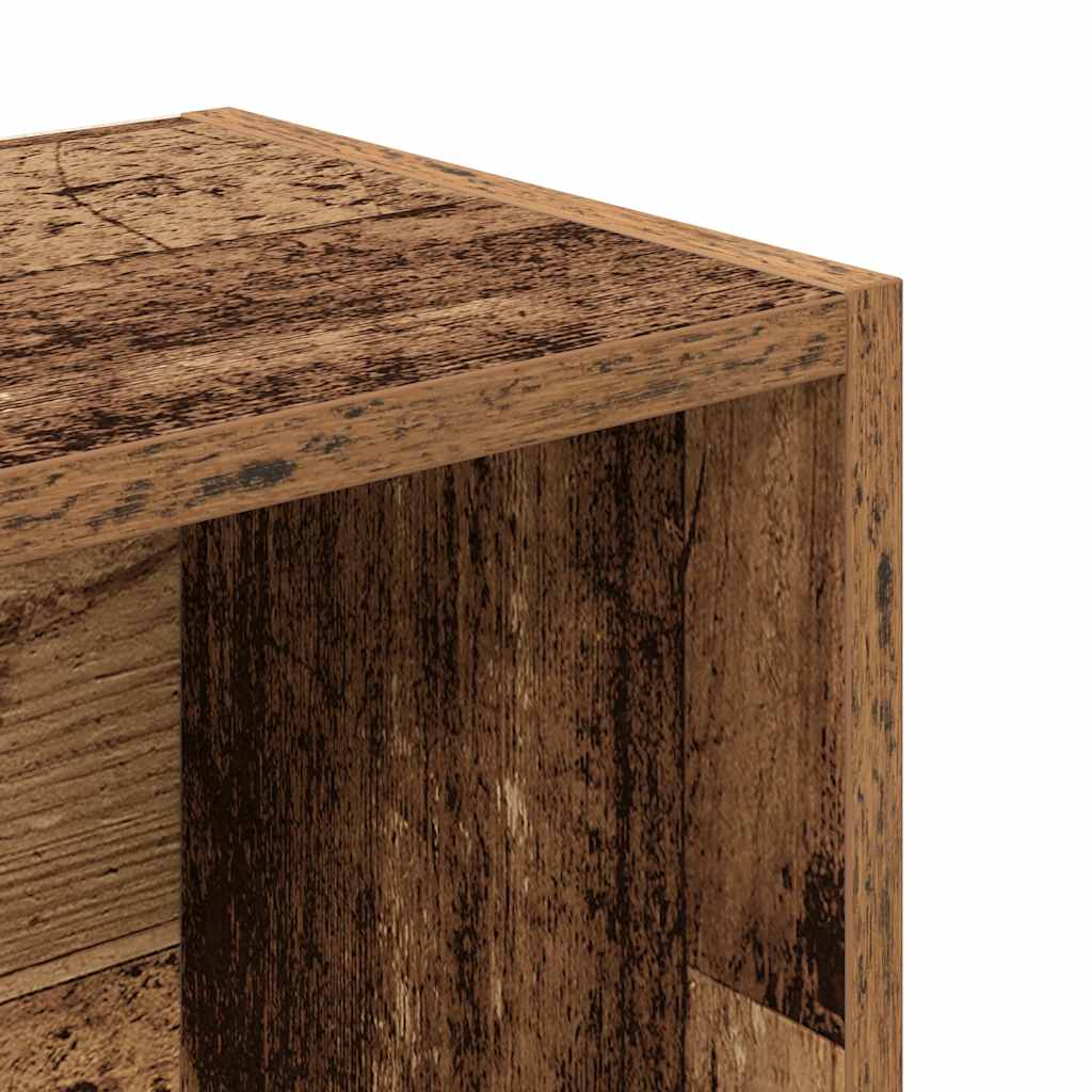 vidaXL Étagère à livres en aggloméré aspect bois vieilli 31x24x102 cm