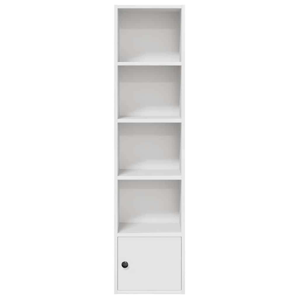vidaXL Bücherregal Weiß 31x24x127 cm Holzwerkstoff