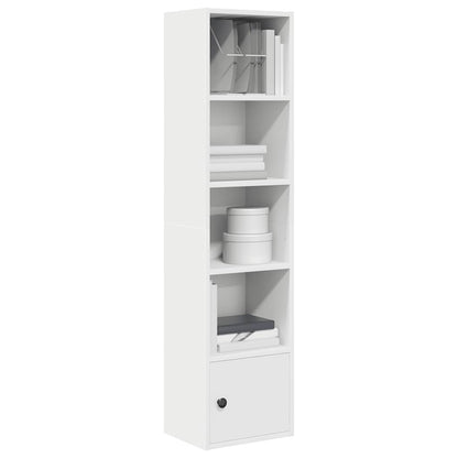 vidaXL Bücherregal Weiß 31x24x127 cm Holzwerkstoff