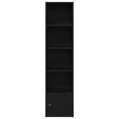 vidaXL Bücherregal Schwarz Eichen-Optik 31x24x127 cm Holzwerkstoff