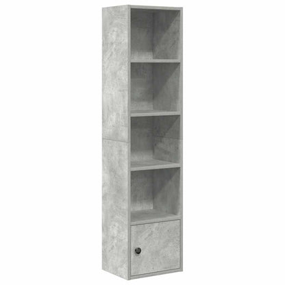 vidaXL Bücherregal Betongrau 31x24x127 cm Holzwerkstoff