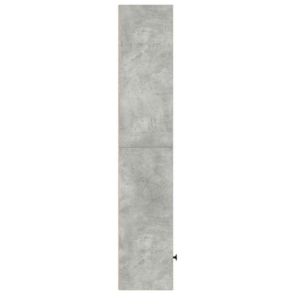vidaXL Bücherregal Betongrau 31x24x127 cm Holzwerkstoff