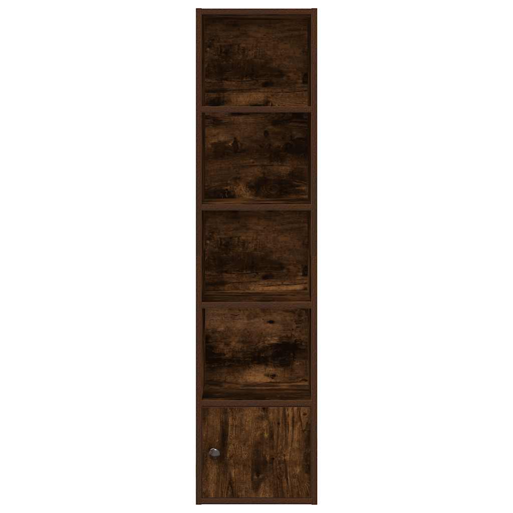 vidaXL Bibliothèque chêne fumé 31x24x127 cm Bois d'ingénierie