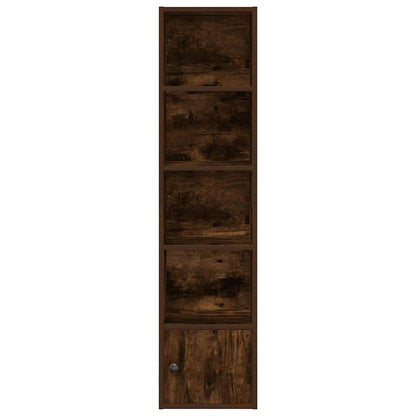 vidaXL Bibliothèque chêne fumé 31x24x127 cm Bois d'ingénierie
