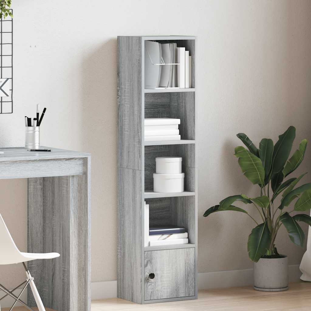 vidaXL Bibliothèque gris Sonoma 31x24x127 cm bois d'ingénierie