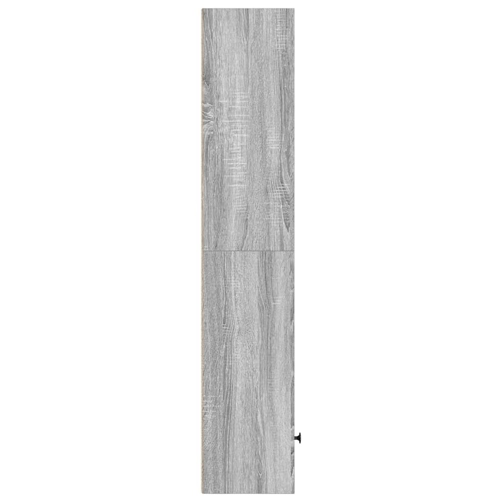 vidaXL Bibliothèque gris Sonoma 31x24x127 cm bois d'ingénierie