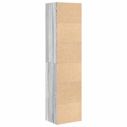 vidaXL Bibliothèque gris Sonoma 31x24x127 cm bois d'ingénierie
