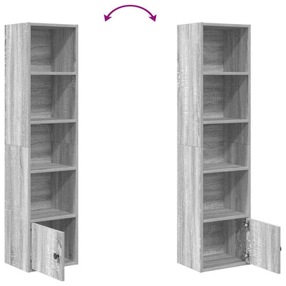 vidaXL Bibliothèque gris Sonoma 31x24x127 cm bois d'ingénierie