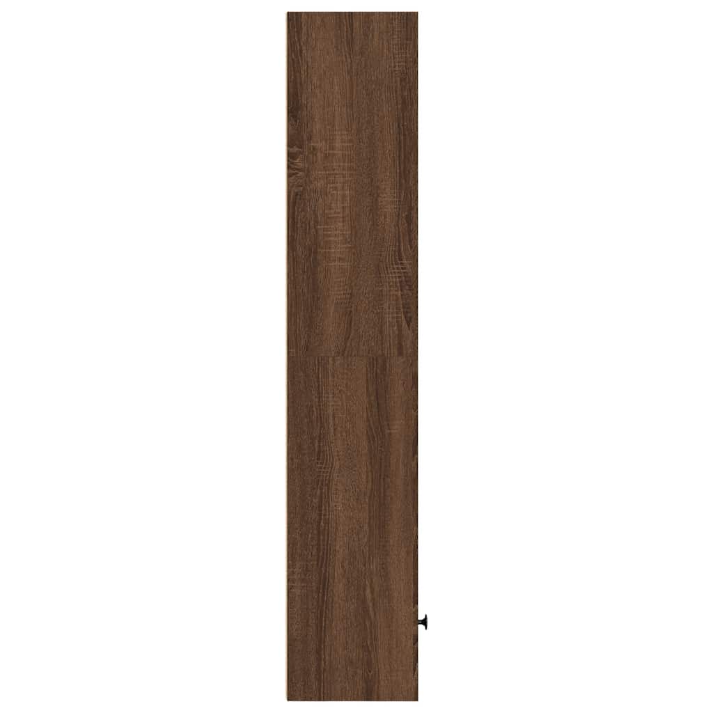 vidaXL Bibliothèque aspect chêne marron 31x24x127 cm Bois d'ingénierie