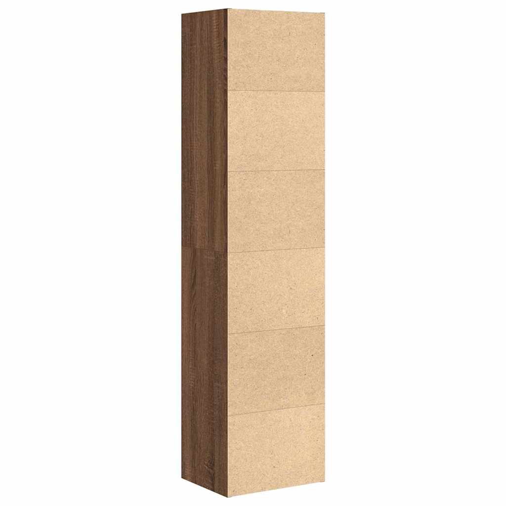 vidaXL Bibliothèque aspect chêne marron 31x24x127 cm Bois d'ingénierie