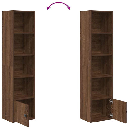 vidaXL Bibliothèque aspect chêne marron 31x24x127 cm Bois d'ingénierie