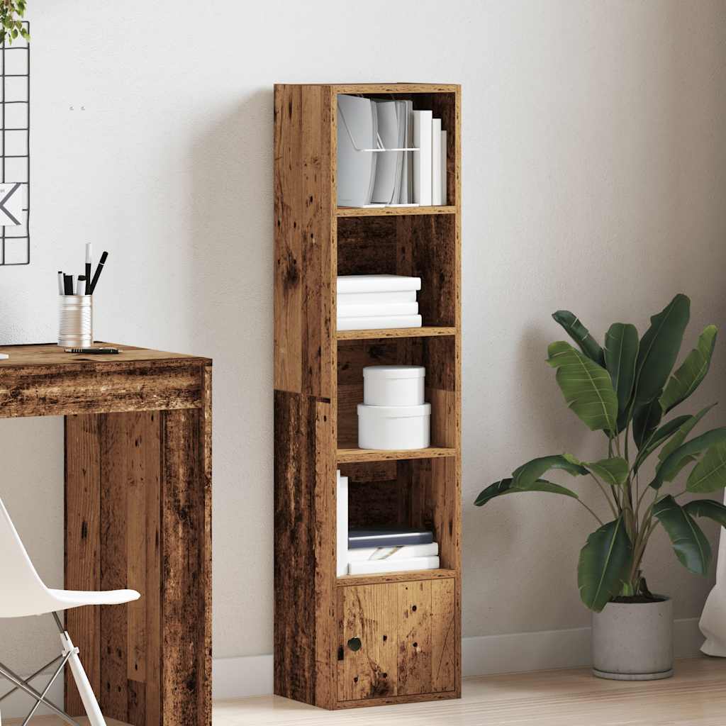 vidaXL Bücherregal Altholz-Optik 31x24x127 cm Holzwerkstoff