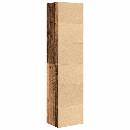 vidaXL Bücherregal Altholz-Optik 31x24x127 cm Holzwerkstoff