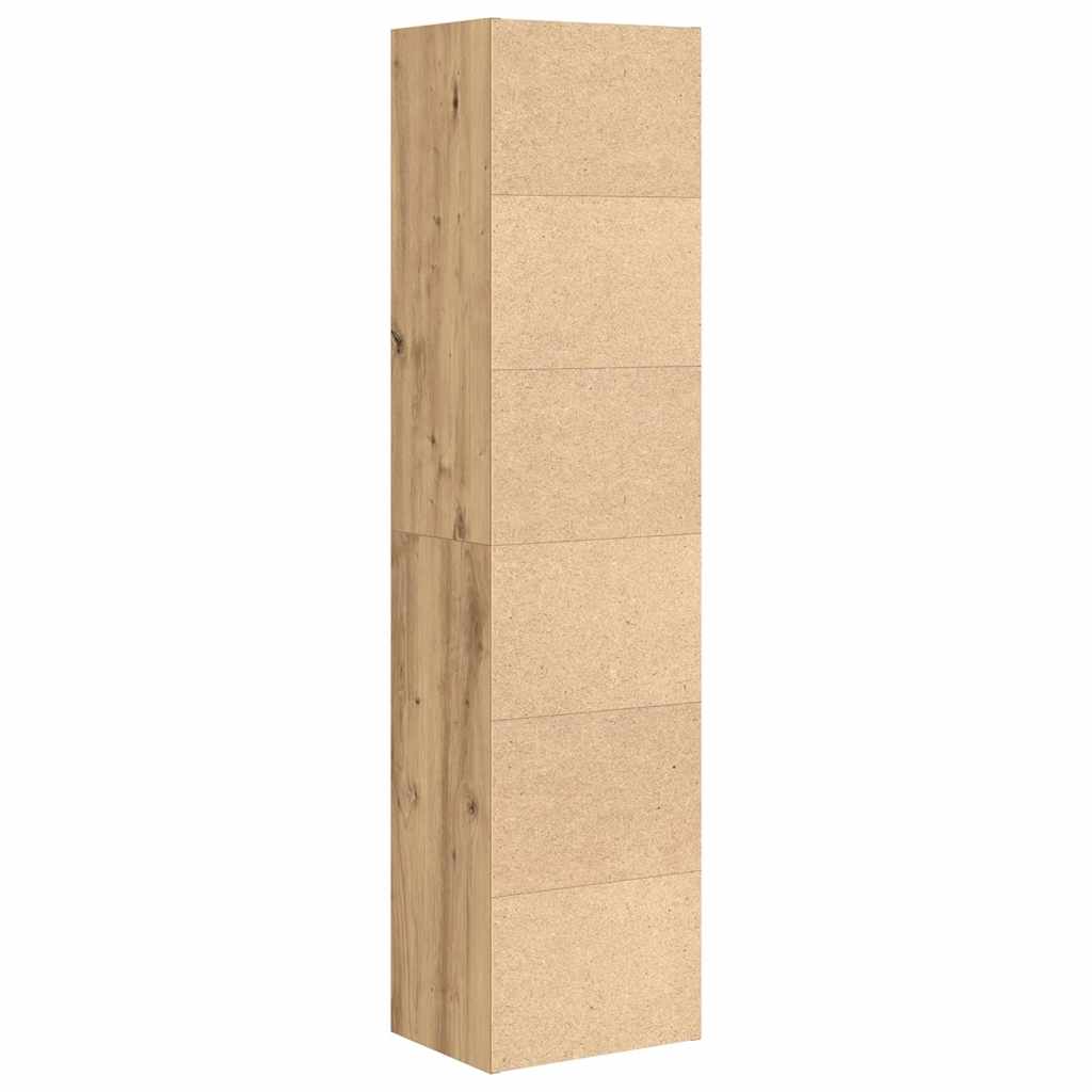 vidaXL Bücherregal Artisan-Eiche 31x24x127 cm Holzwerkstoff